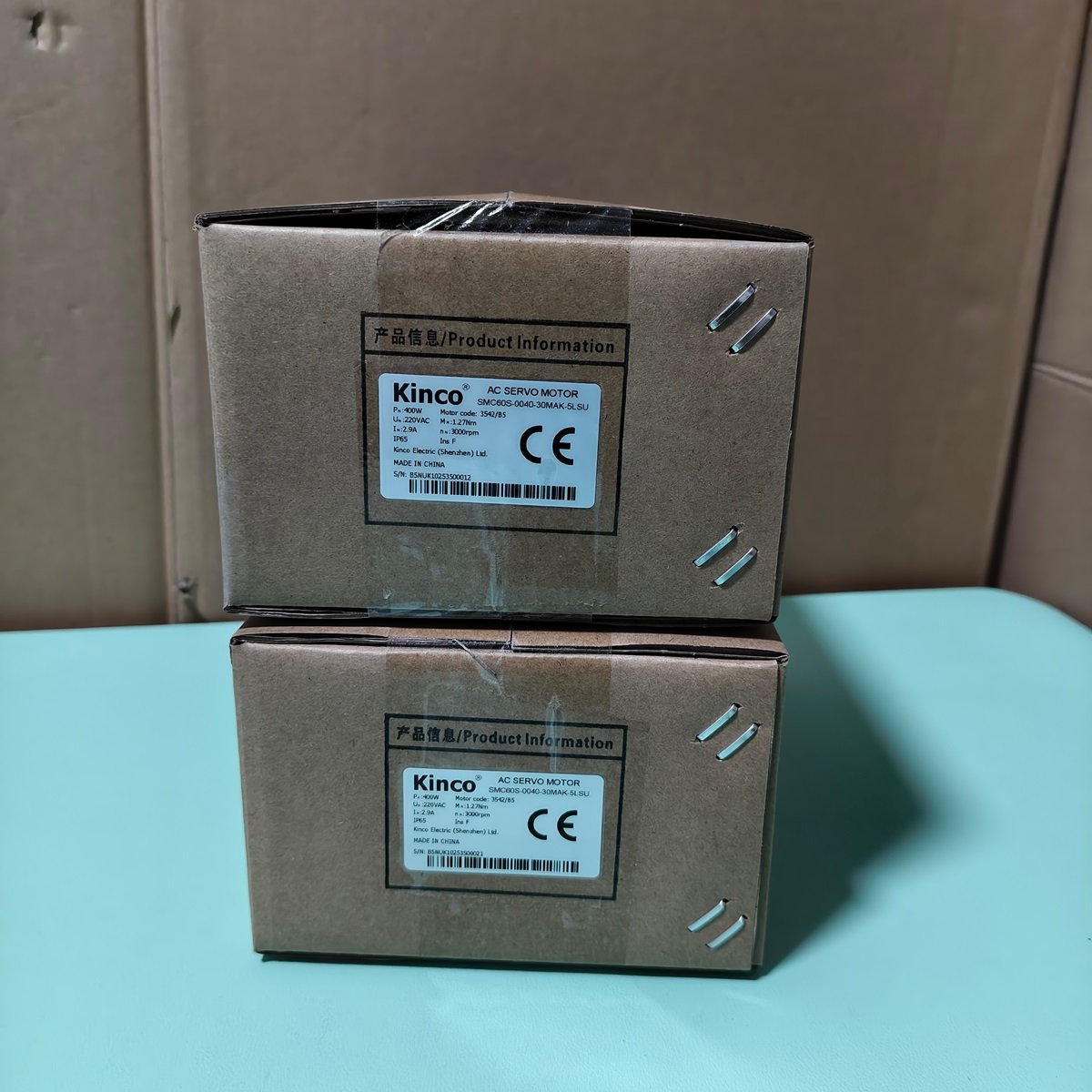 Kinco SMC60S-0040-30YBK-5LSU 400W Servo Motor with brake